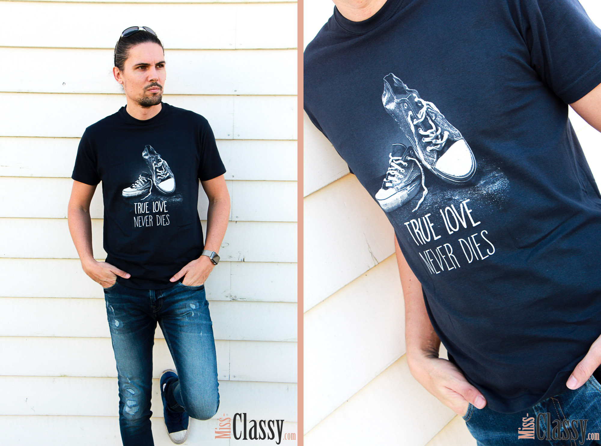 OUTFIT Wenn Kater schwarz, T-Shirt gut, Miss Classy, classy, beclassy, Fashionblog, Fashionblogger, Österreich, Austria, Graz, All Black, Kater Likoli, T-Shirt, Converse, Apple Watch, Guess, Jeans, True Love never Dies