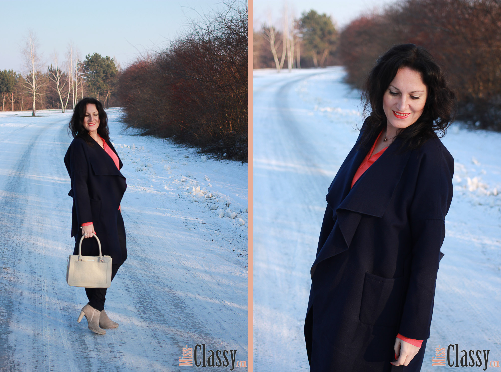 OUTFIT Miss Classy wird bunt - Bluse in der Trendfarbe Flame, Miss Classy, classy, beclassy, Fashionblog, Fashionblogger, Österreich, Austria, Graz, SFZ, Schwarzl Freizeitzentrum, Schwarzl See, orange Bluse, Esprit, Wollmantel, Calvin Klein Handtasche, Stiefeletten, Fransenboots, Guess, Paul Hewitt, Ankerarmband