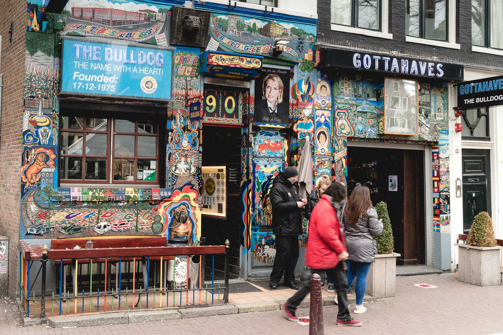 Amsterdam Reiseblog - De Wallen, Coffeeshop Bulldog