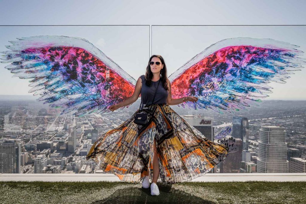 Angel Wings von Colette Miller am Sky Space in DTLA, Coole Instagram Spots und Foto Spots in Los Angeles, Insta La La Land // Reiseblog, Travelblog, Miss Classy, www.miss-classy.com #instagram #losangeles #fotospots #missclassy