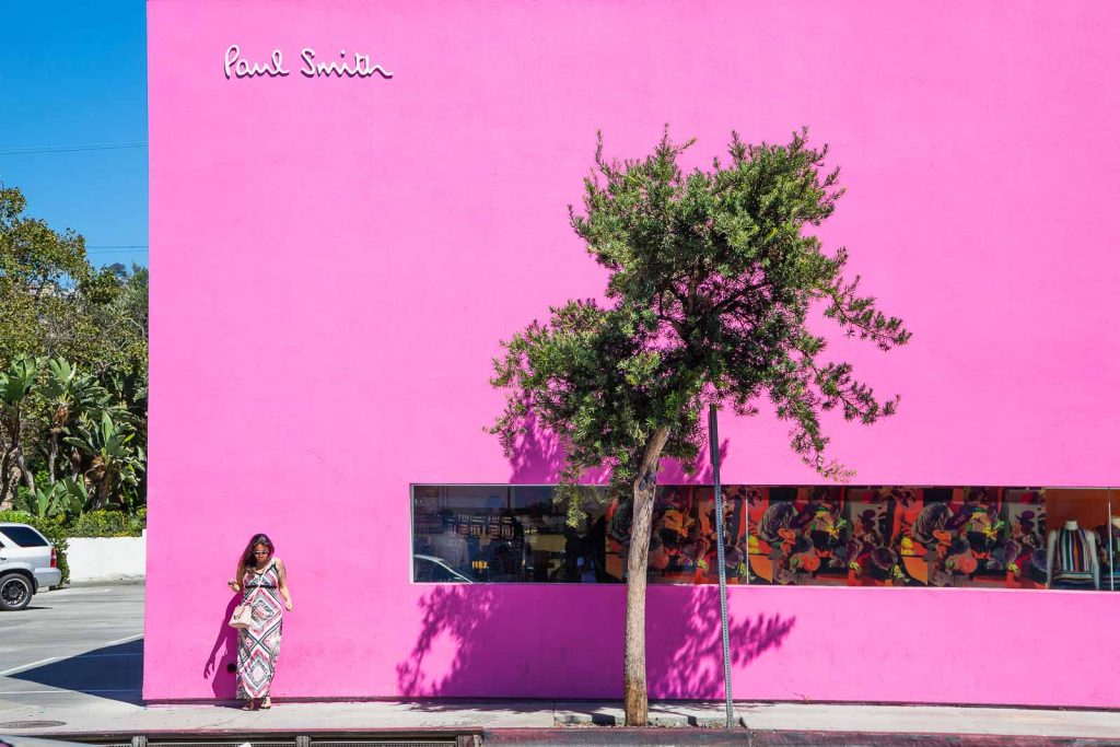 Pink Wall, Paul Smith - Melrose Avenue, Coole Instagram Spots und Foto Spots in Los Angeles, Insta La La Land // Reiseblog, Travelblog, Miss Classy, www.miss-classy.com #instagram #losangeles #fotospots #missclassy
