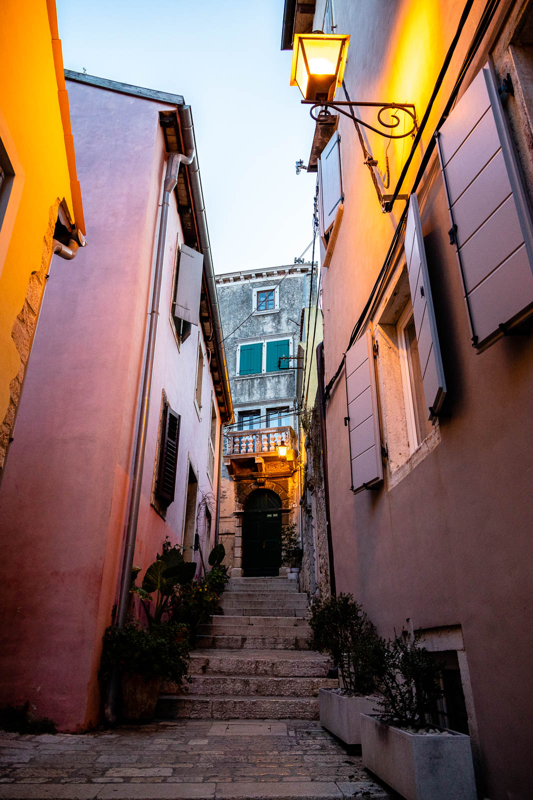 Gassen von Rovinj, Altstadt, Kroatien