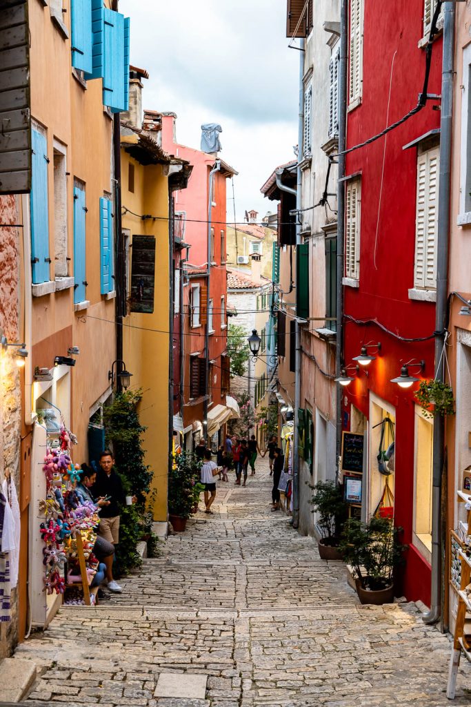 Gassen von Rovinj, Altstadt, Kroatien